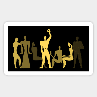 Le Corbusier Modulor Yellow Party Sticker